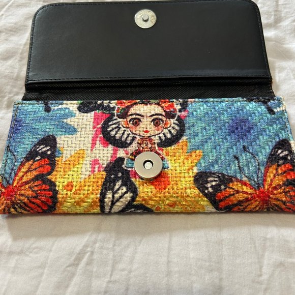 Artsy Funky Frieda Kahlo Butterfly Wallet - Picture 5 of 8